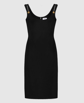 Versace Black wool sheath dress 10267001A17793