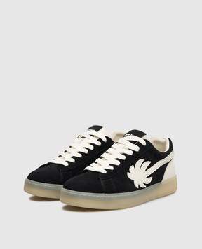 Palm Angels Black suede Tennis sneakers PAMIA002FB001