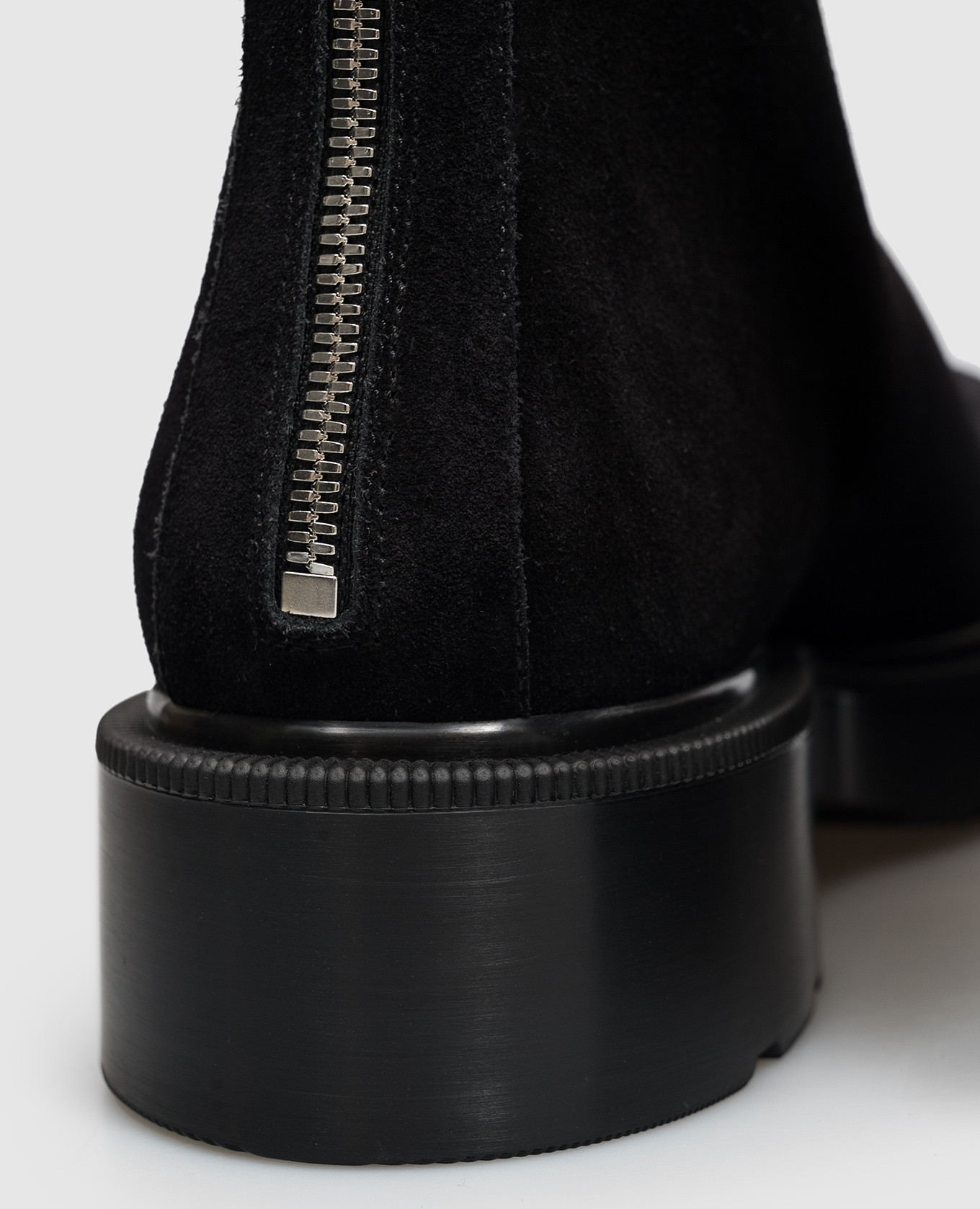 Nobilis black suede boots The Row 5