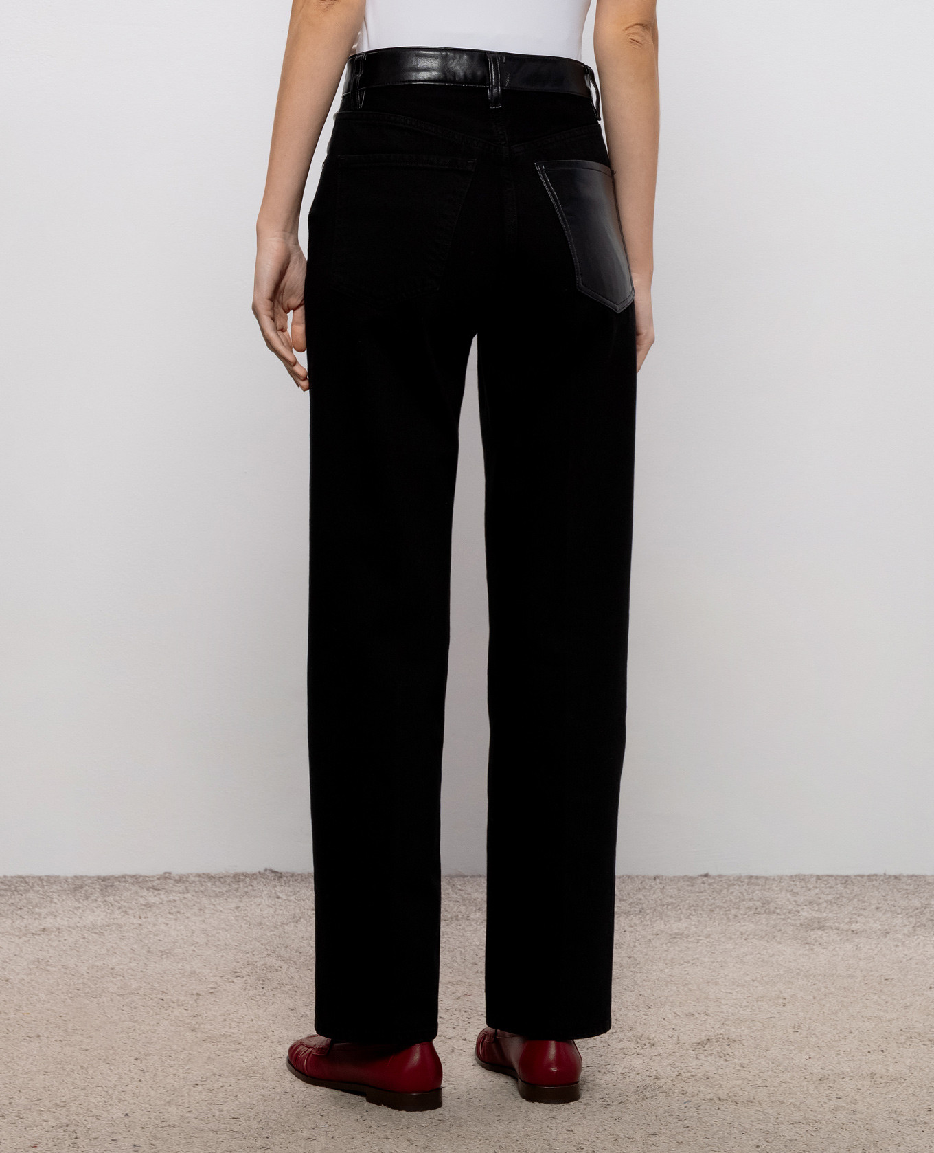 Morgan black jeans with inserts AGOLDE 4
