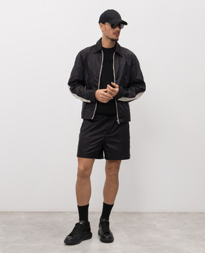 Alexander McQueen Black T-shirt with logo 847750QTAD5