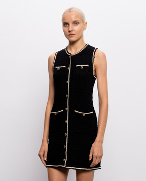 Simkhai Black tweed dress with contrast trim 4261097K