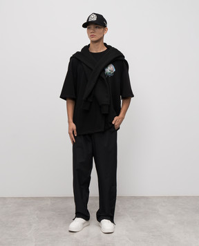 AMIRI Black T-shirt HOTEL AMJYTE1236