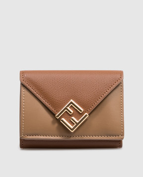 Fendi Brown FF Diamonds leather wallet 8M0559ALV4