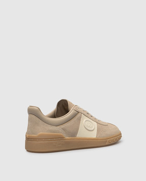 Valentino Upvillage beige suede sneakers with logo 8W2S0IL9FVU