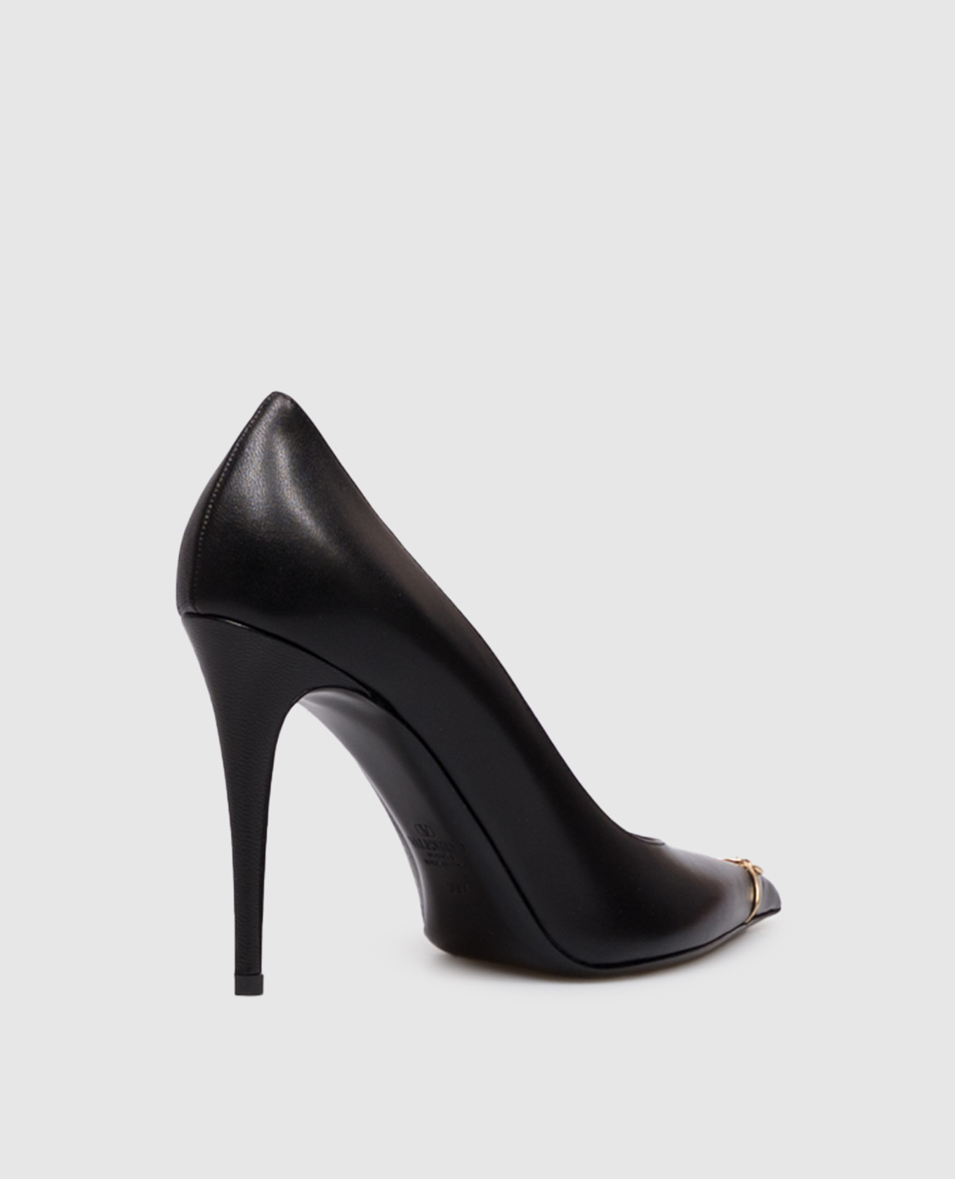 

Black leather shoes with VLogo logo Valentino