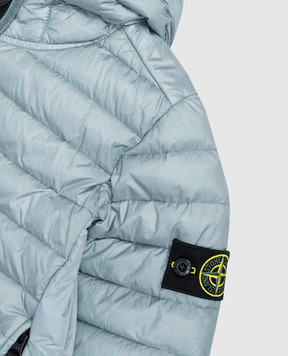 Stone Island Children's blue jacket with logo patch L1S164100009S00241012