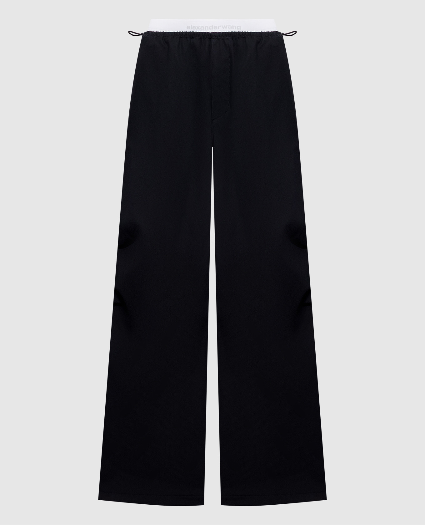 Black pants with logo