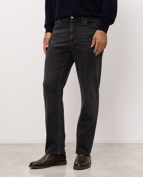 Stefano Ricci Gray jeans with a worn effect M8T63B2120T812B
