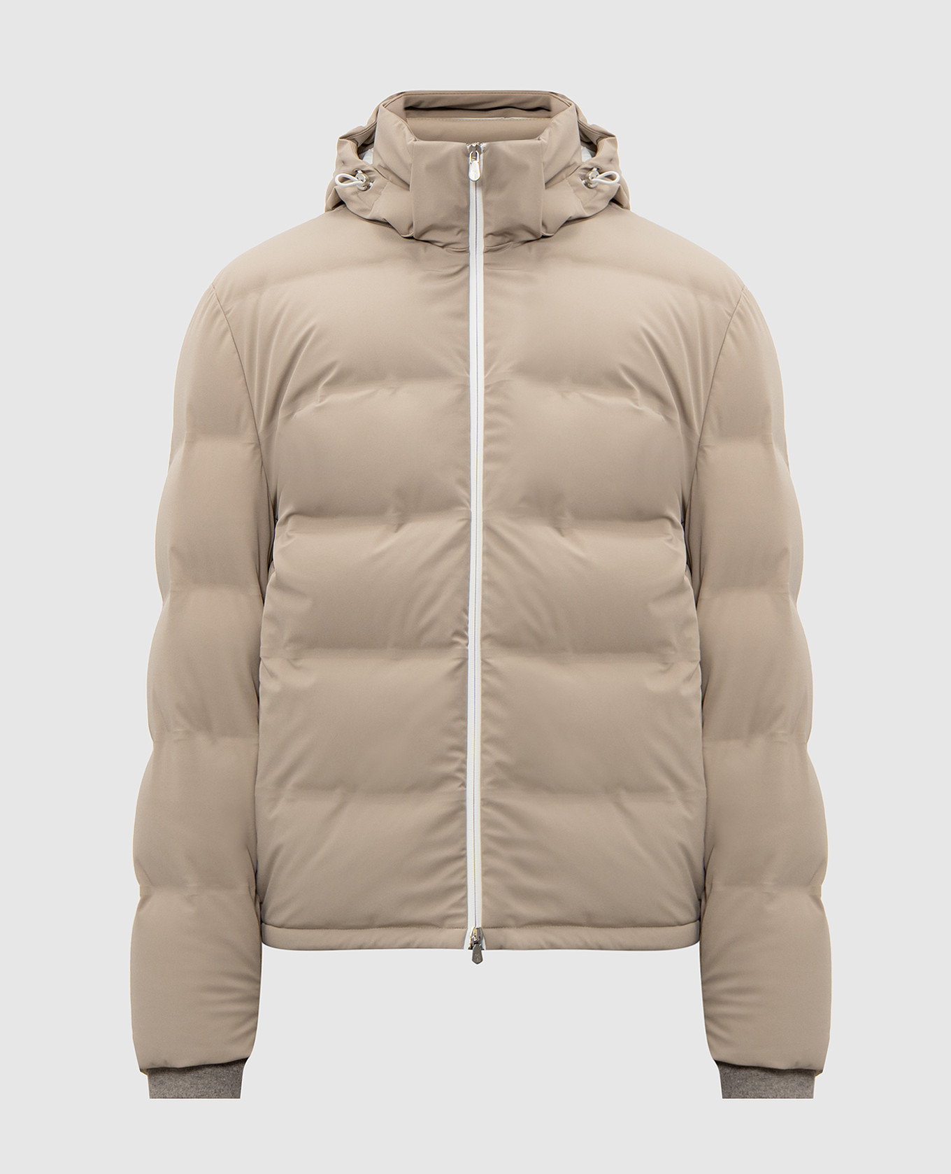 Beige down jacket