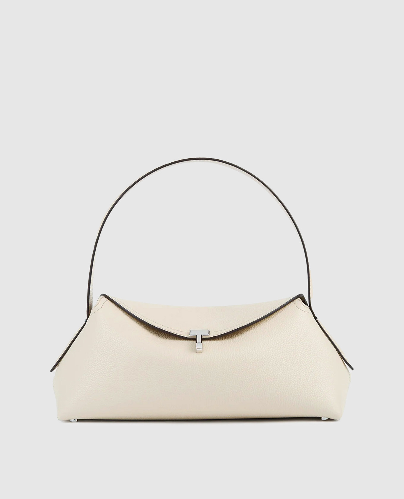 Beige leather bag