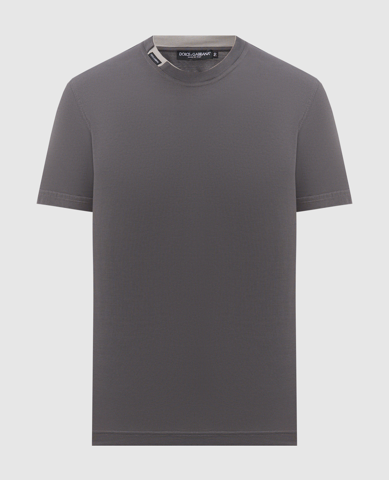 Grey T-shirt with logo patch