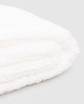 L'appartement Texture white terry towel TEXTURECOTTONHANDTOWEL