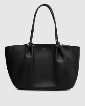 Max Mara Weekend Black leather tote bag ASATIRA WKASATIRA
