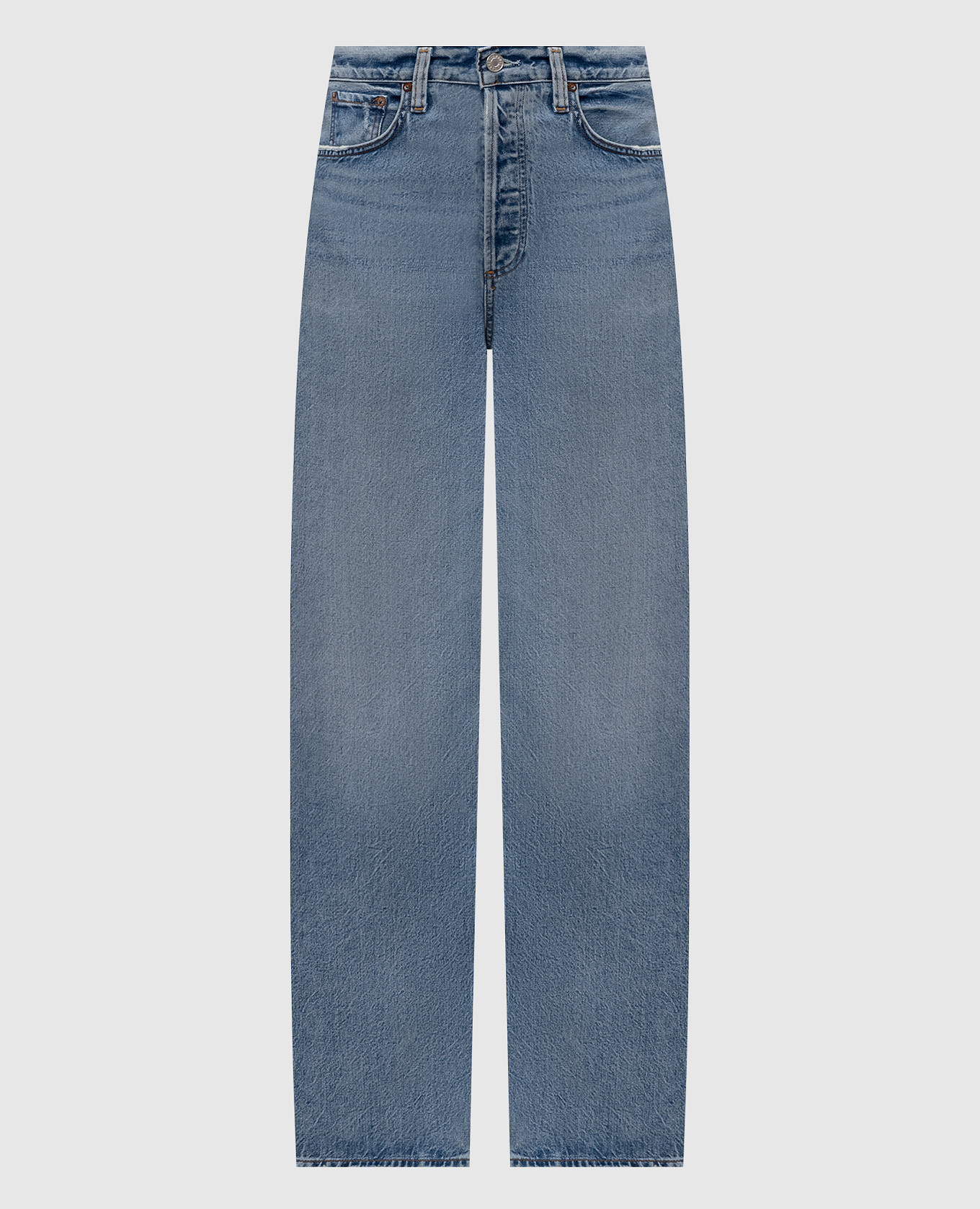 Blue jeans with a worn effect AGOLDE