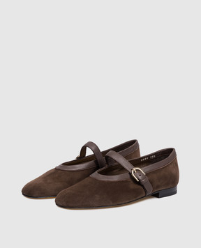 Doucal's Brown suede ballet flats DD8859MAENPZ837