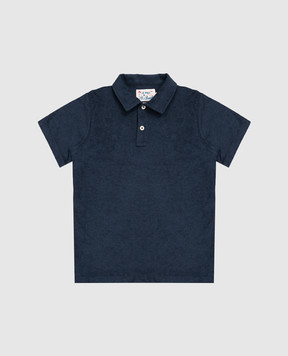 MC2 SAINT BARTH Jeremy children's blue terry polo shirt JER000200145L