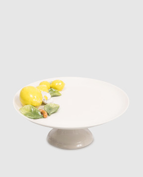 Les Ottomans White ceramic cake stand Lemons LMN05