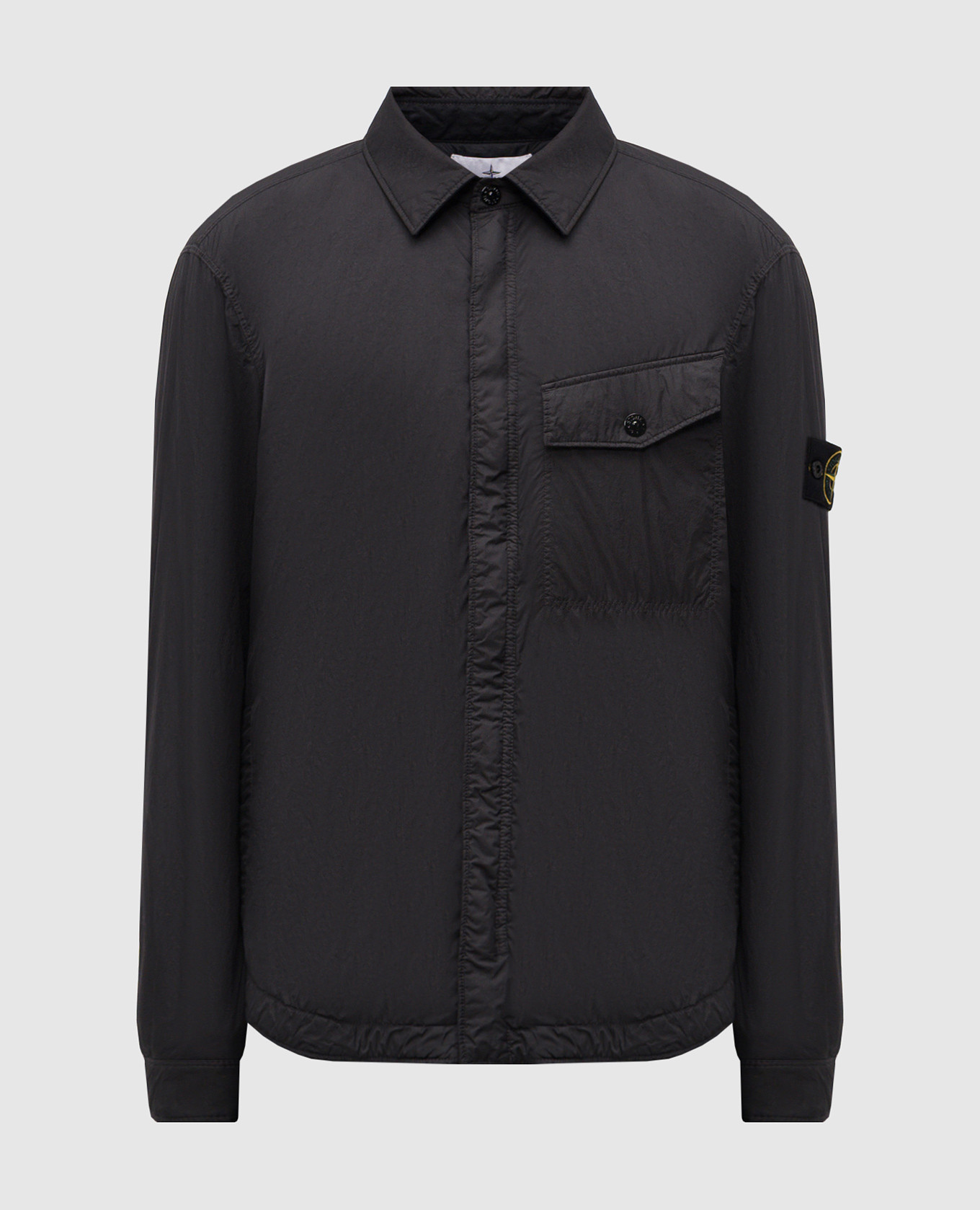 

Black jacket with logo Stone Island