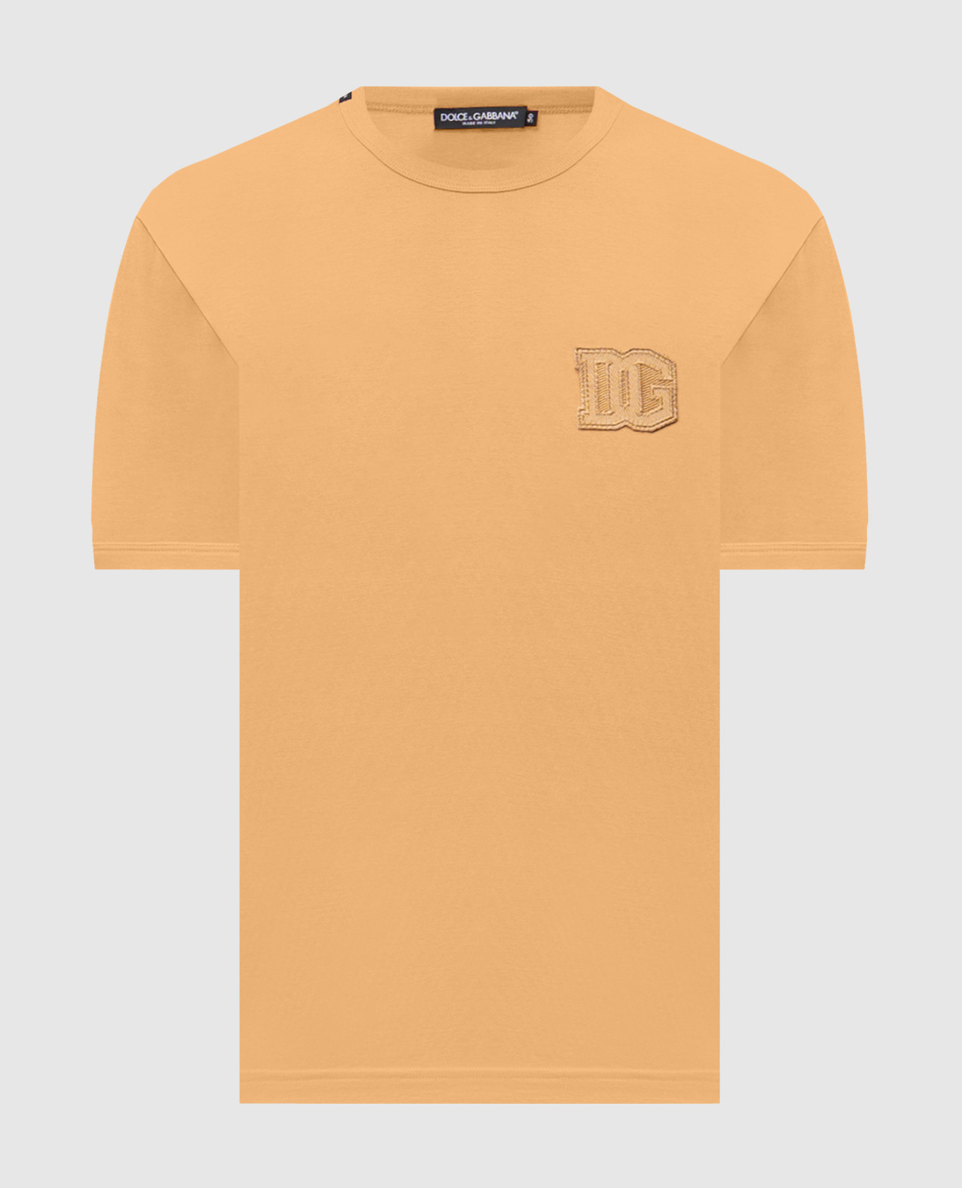 Brown T-shirt with monogram patch