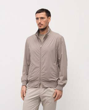 Enrico Mandelli Beige jacket with logo 3T505A519V