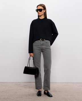 Jil Sander Black long sleeve with logo print J02GC0174J20348