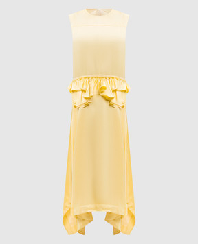 Jil Sander Yellow dress with ruffles J02CT0575J65022