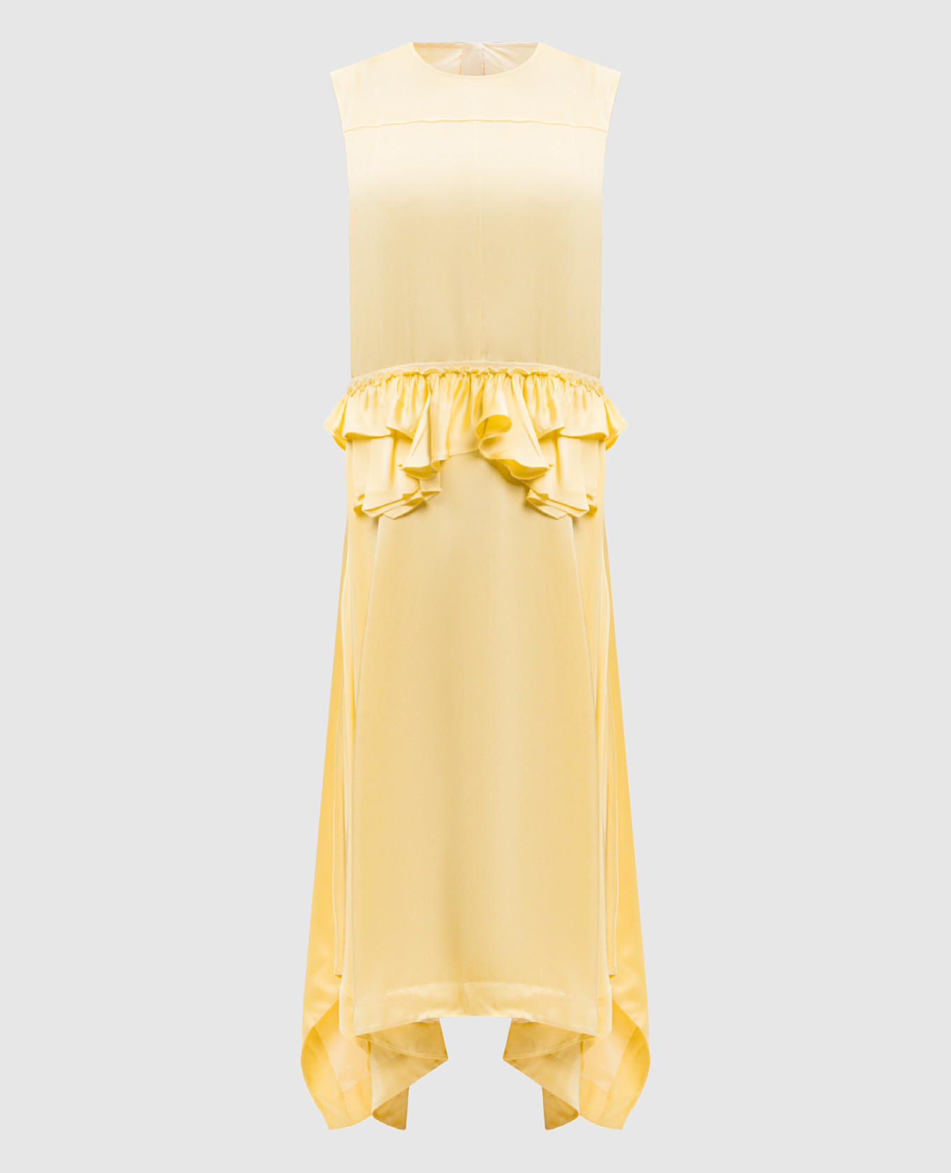 

Yellow dress with ruffles Jil Sander