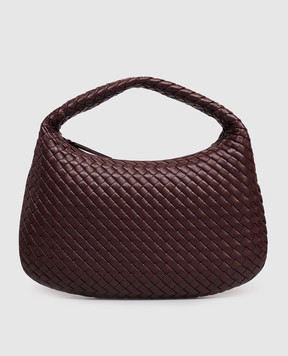 Bottega Veneta Veneta burgundy leather hobo bag 873189V66V0