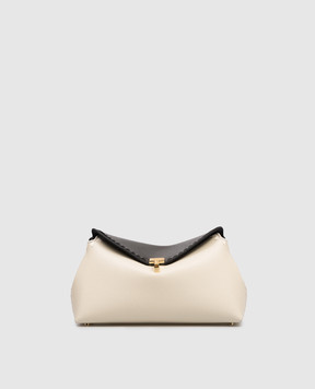 Toteme White leather T-lock bag 261WAL944LE0030