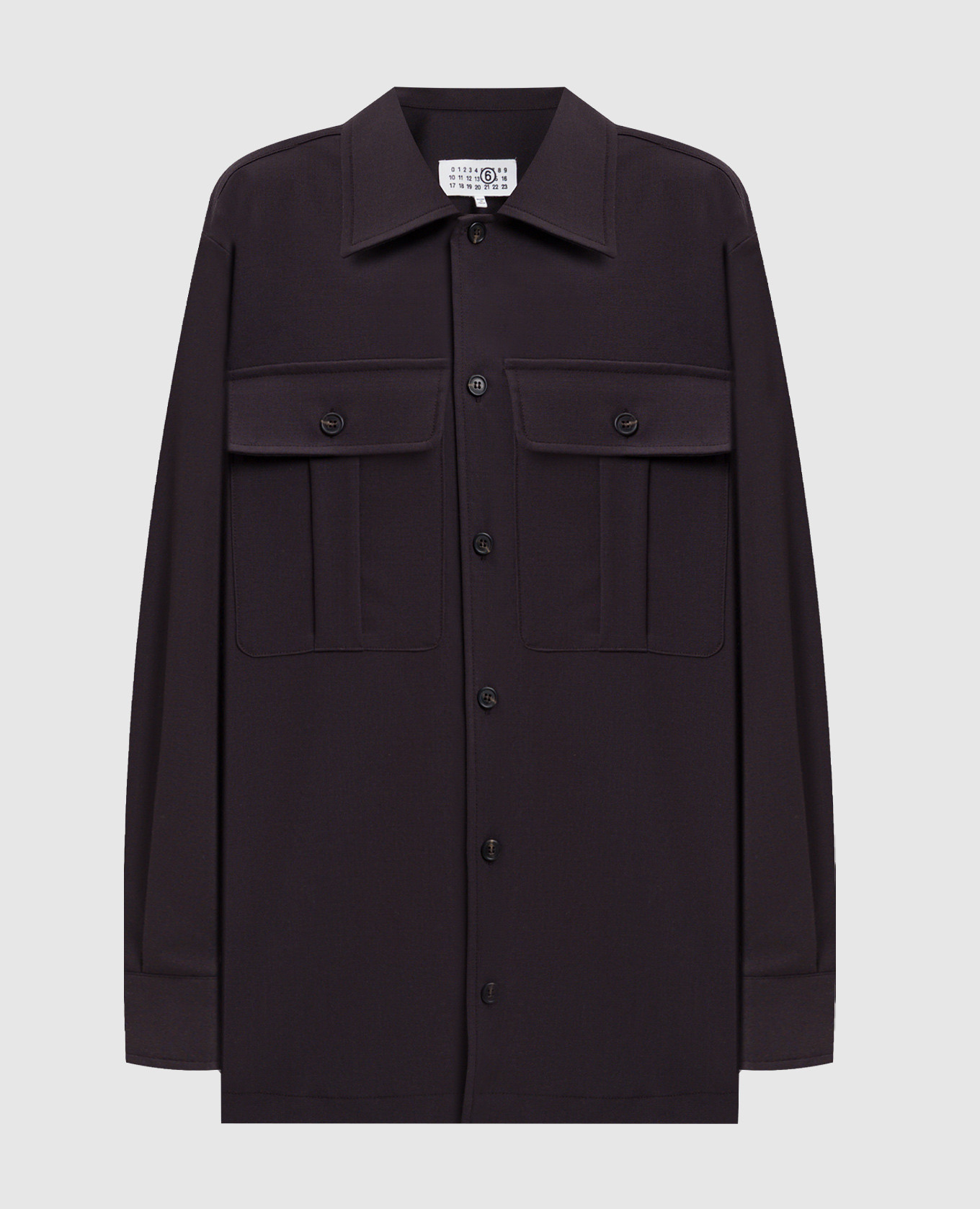 Purple wool shirt Maison Margiela MM6