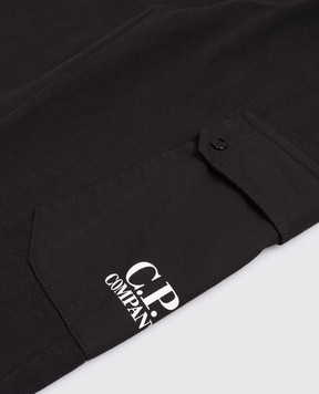 C.P. Company Kids' black joggers with logo print CUP01BLCC0248