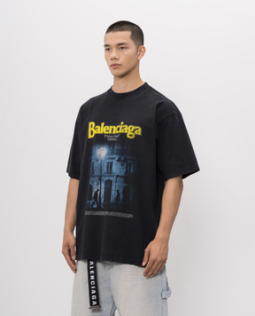 Balenciaga The Address black T-shirt 764235TUVO6