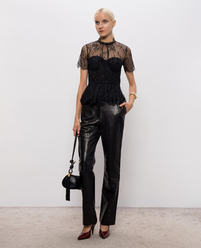 Simkhai Black leather pants 5264019VL