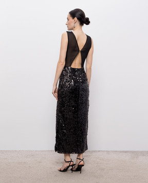 Peserico Black sequin dress E021936801C
