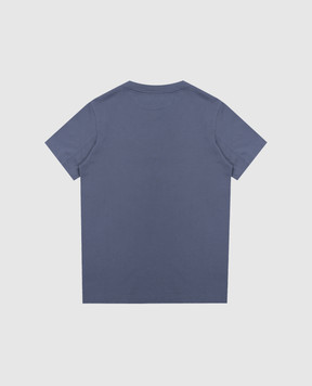 Brunello Cucinelli Children's blue T-shirt with Water print B0B13T193B
