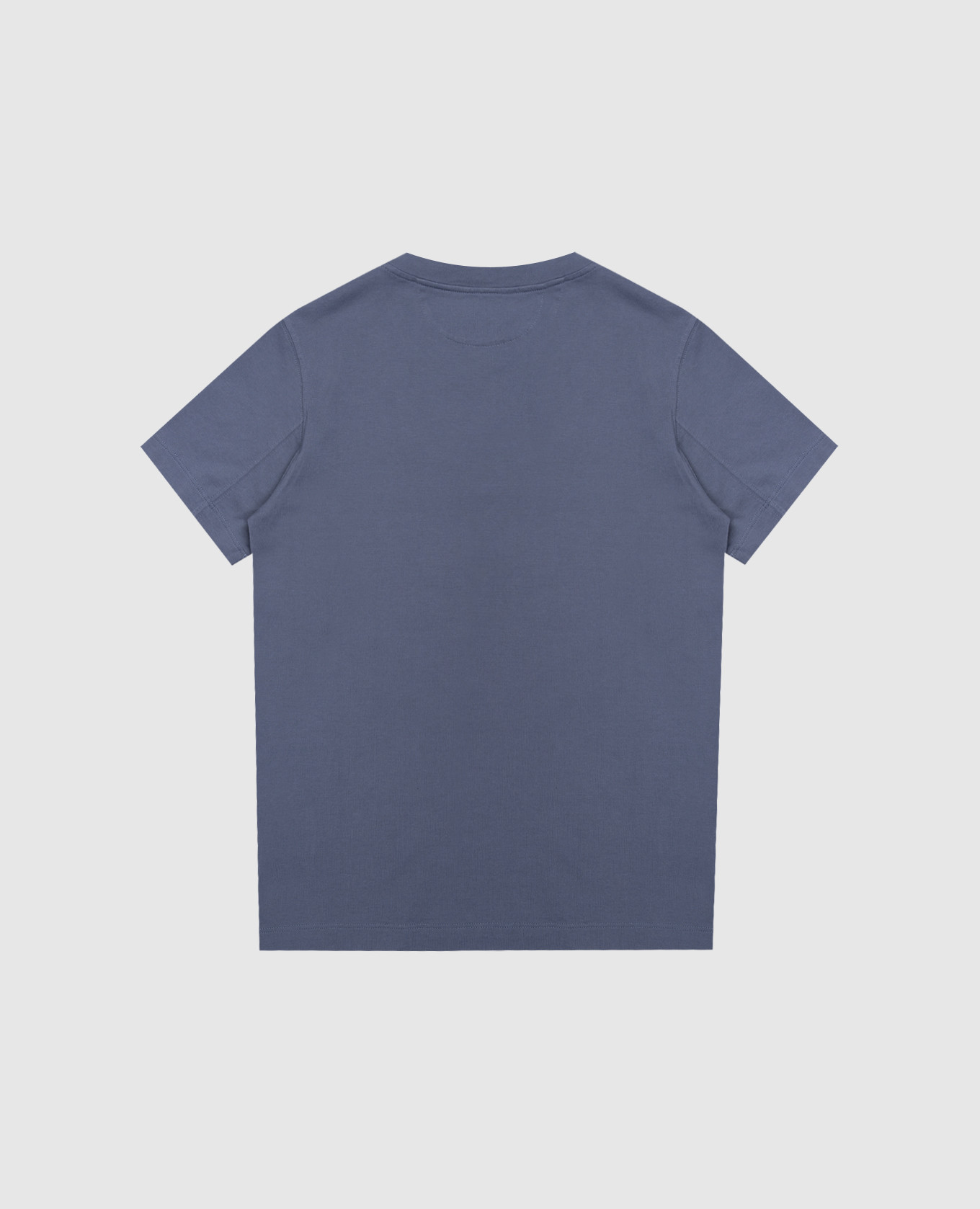 Children's blue T-shirt with Water print Brunello Cucinelli 2