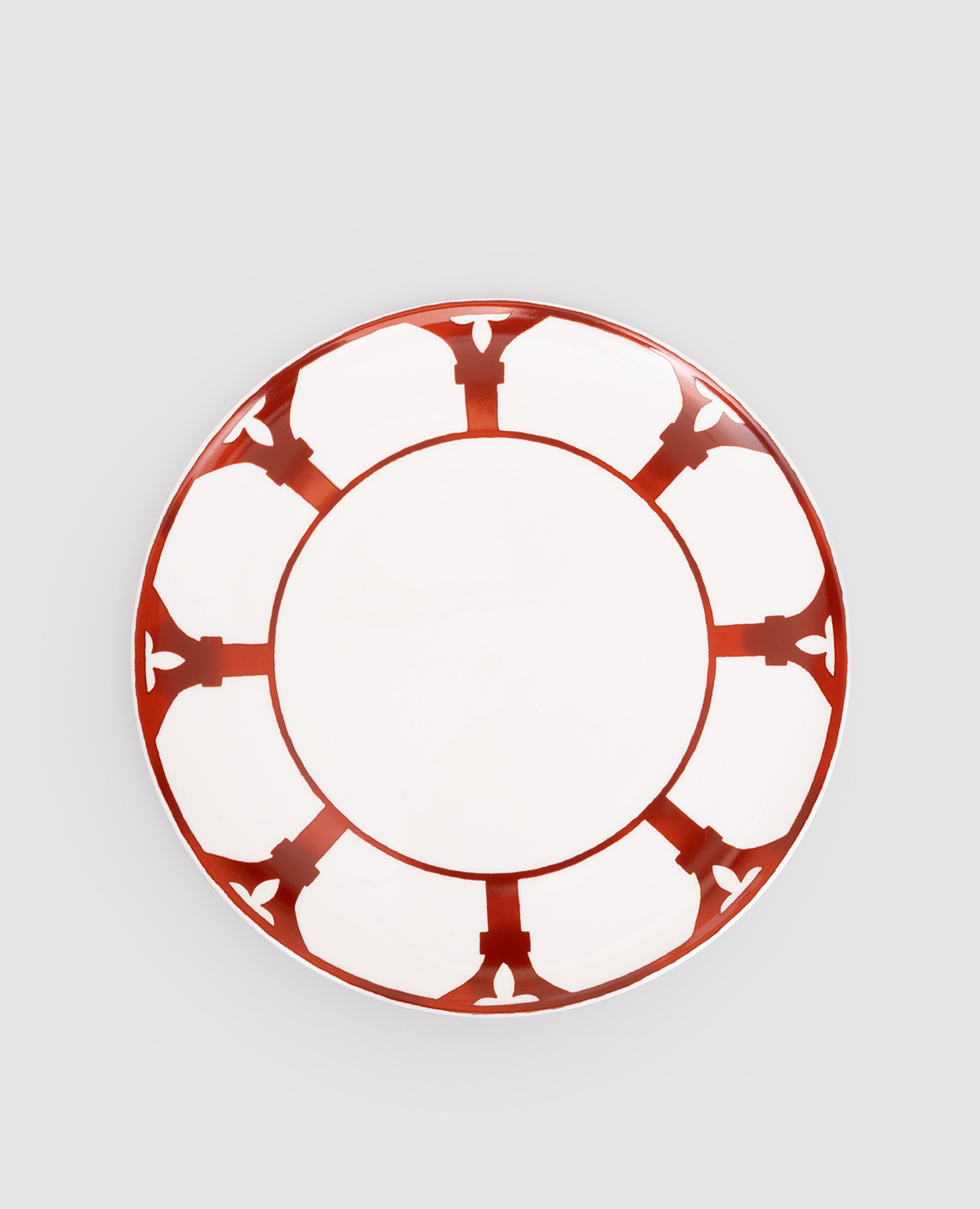 

White porcelain dinner plate Venezia Geminiano Cozzi 1765