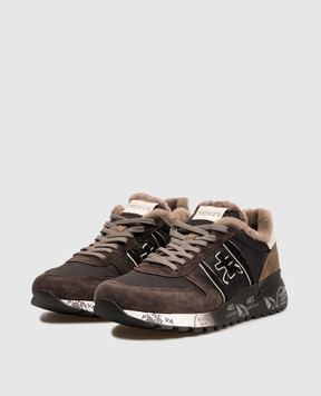 Premiata Lander fur-trimmed sneakers LANDER6103M