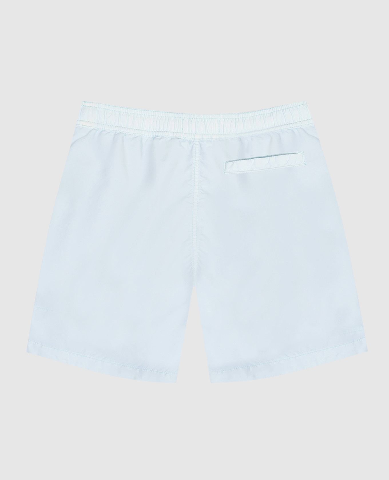 Kids' blue swim shorts with logo patch Stone Island 2