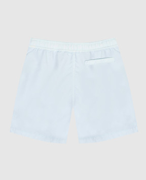 Stone Island Kids' blue swim shorts with logo patch L1S16B100003S004628