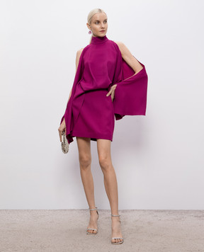 Taller Marmo Bacall purple mini dress SS2603
