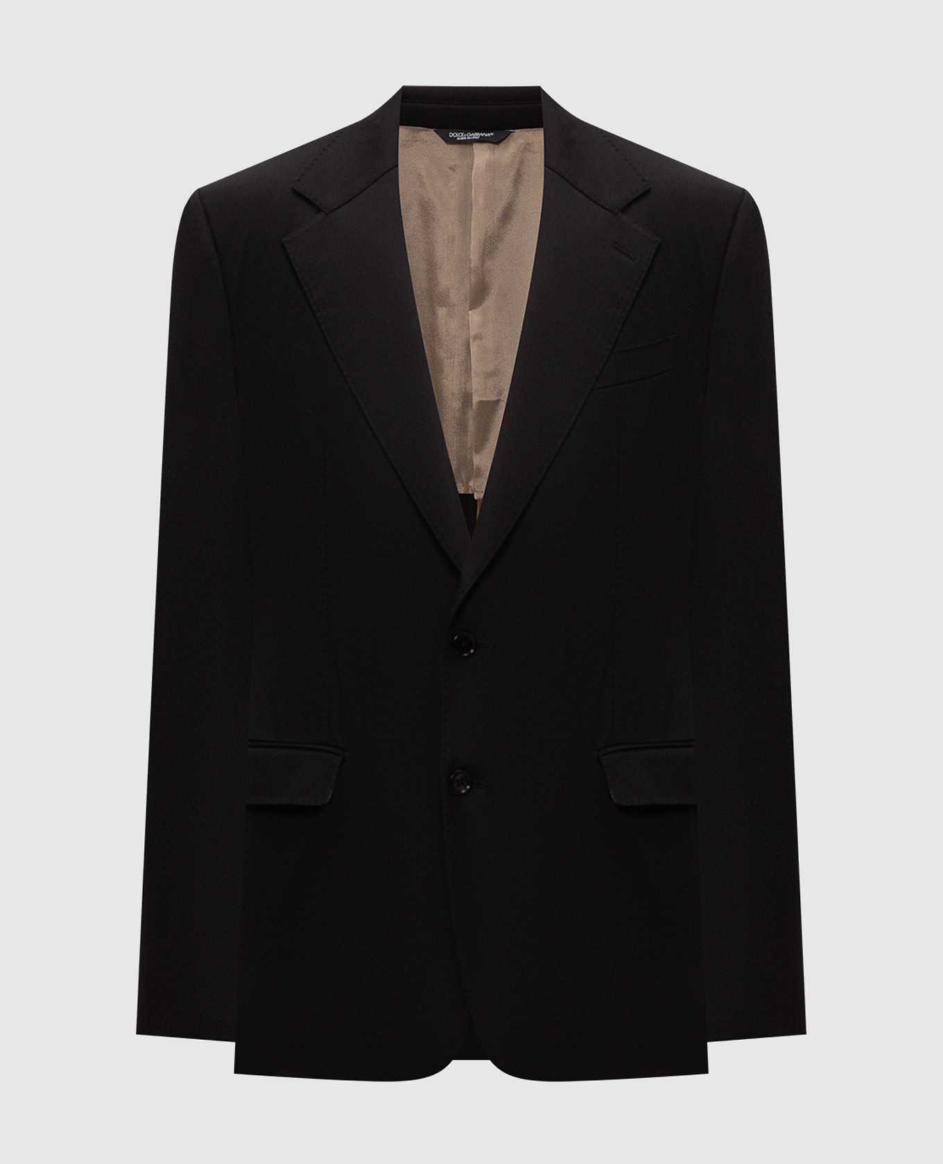 Schwarze Jacke mit Wolle