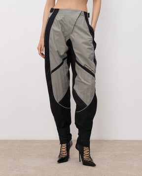 The Attico Grey sweatpants with logo patch 261WCP00314CCP111AA
