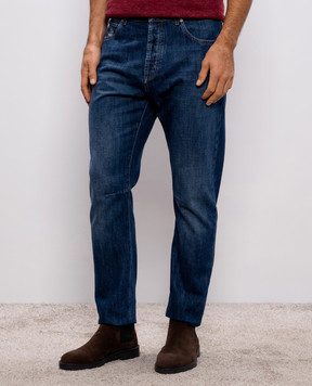 Brunello Cucinelli Blue jeans with a worn effect M0Z37X1290
