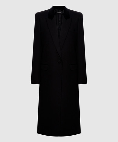 Black wool coat