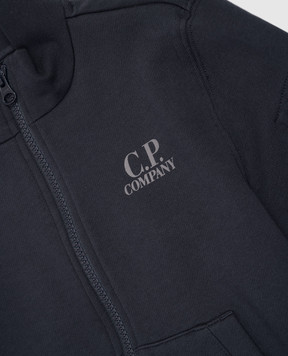 C.P. Company Children's blue sports jacket with logo patch CMF01NLCA691014