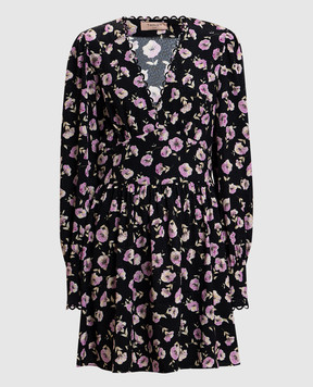 Twinset Black dress with floral print 261TP210B