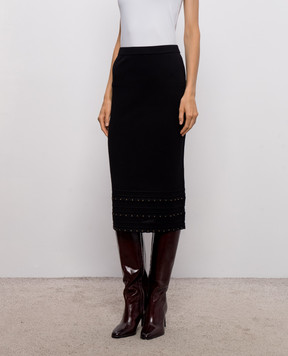 Twinset Black skirt with crystals 262TP3098