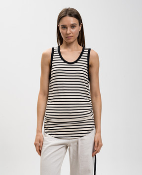 Ann Demeulemeester Mara ivory striped T-shirt B0011982FA717